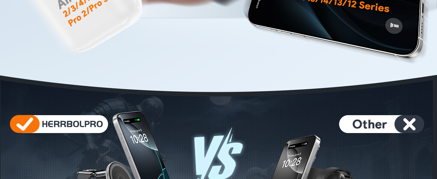 3 in 1 wireless charging station