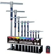 AKM TOOL 11 Pcs 3-Way T-Handle Hex Allen Key Wrench Set, Metric, 2mm-10mm, Sliding Handle, Allen ...