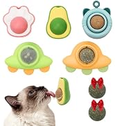 Goosheep Catnip Roller Ball Catnips Wall Ball 5 Piece (3 Nips,2 Worm Galls) with 2 Replacement Ca...