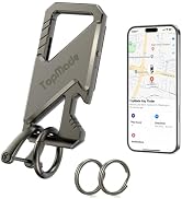 Keychain, Works with Apple Find My, Carabiner Car Key Chains, Bottle Opener | Fob Key Chain Holde...