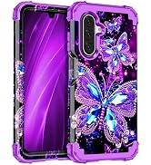 Miqala for Galaxy A17 5G Case,Glow in The Dark Three Layer Heavy Duty Shockproof Full Protection ...