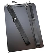 Black Metal Clipboards, A3 (12.6 "X17.7") Vertical Anodized Aluminum Clipboard with 2 Shoulder St...