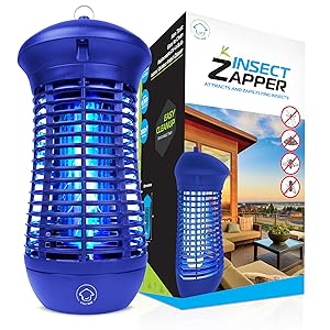 Blue 4000V High Powered Electric Mosquito Zapper