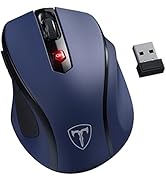 HOTWEEMS D-09 Wireless Ergonomic Mouse for Laptop - Sapphire Blue