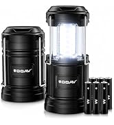 SSAV Multipurpose Camping Lantern - Portable LED Battery Powered Lanterns with Magnetic Base and ...
