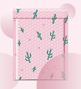 METRONIC Cute Bubble Mailers 6x10 Inch 100Pack Waterpoof Padded Envelopes Pink Bubble Mailers, Ma...