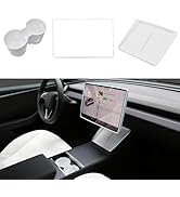 TOPABYTE 3PCS Center Console Accessories for Tesla New Model Y Juniper 2025 Model 3 Highland 2024...