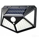 oilpus Solar Lights Outdoor Waterproof 4-Sided 270° Wide Angle, Motion Sensor Outdoor Lights with...