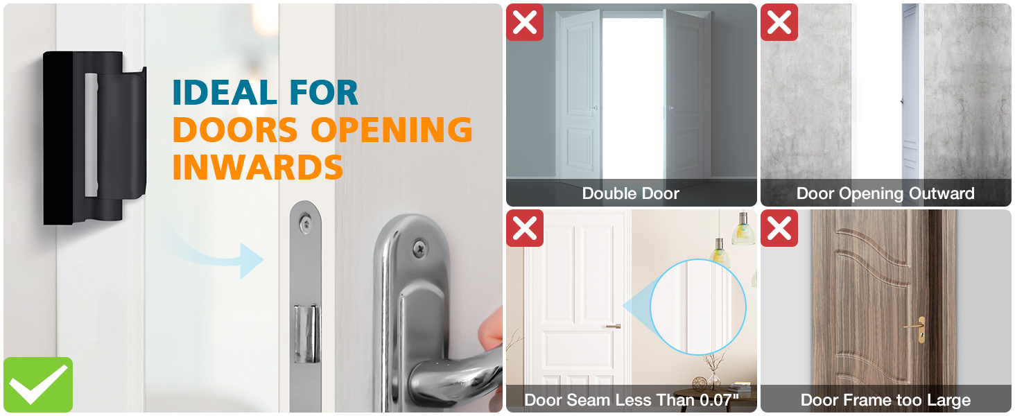 Home Security Door Reinforcement Lock