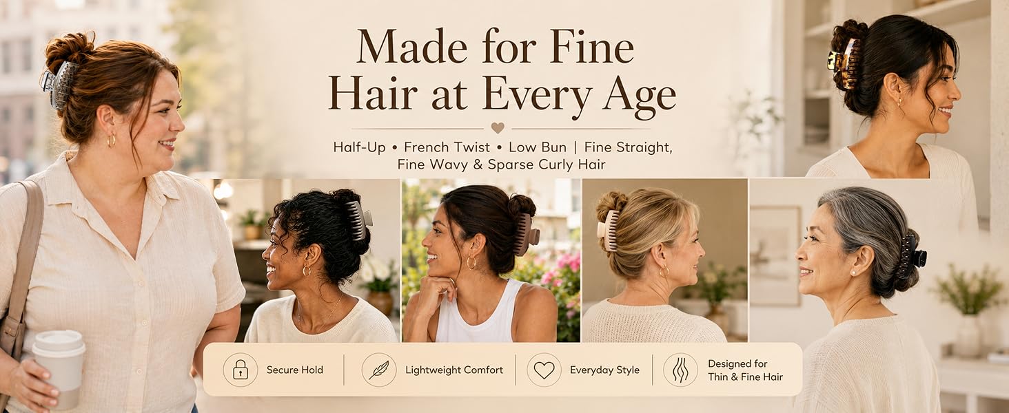 Claw Clips for Thin Fine Hair