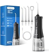 Operan Cordless Water Flossers for Teeth, 300ML Rechargeable Oral Irrigator with 4 Modes & 4 Nozz...