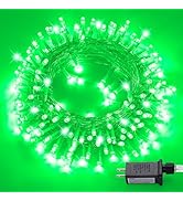JMEXSUSS Green String Lights Indoor Plug in,150 LED Connectable Green Christmas Lights Outdoor, 5...