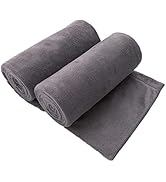 JML Microfiber Bath Towel 2 Pack(30" x 60"), Oversized, Soft, Super Absorbent and Fast Drying, No...
