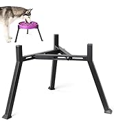 LOOBANI Elevated Dog Bowl Stand: Fits for Bowls Width 8.2"-11" (Without Bowls) Adjustable Width A...