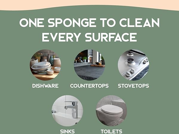 Greenzla Natural Sponges, natural sponges for dishes, dish scrubber, kitchen sponges pack, sponge