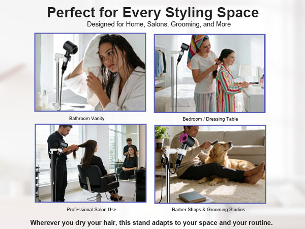 hair dryer stand