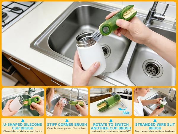 small cleaning brush hard bristle