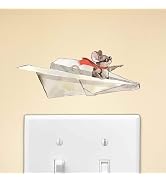 Mouse Reading Book, Wall Decor Sticker Decal, Kids Room, Classroom, Home, Bedroom, Book Lover, of...
