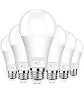 Brightever 6-Pack Dusk to Dawn LED Light Bulbs, A19 11W(100Watt Equivalent), E26 Basic Automatic ...