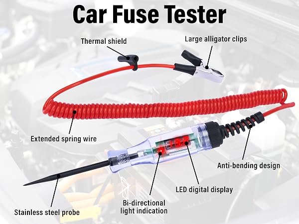 Automotive Test Light with Voltmeter