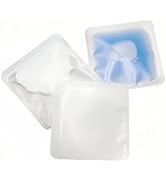 PABCK 100 Pieces Matte Clear Plastic Heat Seal Bags 3.94x3.94 inch Open Top Food Storage Bag Tran...