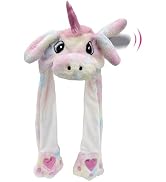 GADMEXILY Ear Moving Hat Plush Animal Ears Jumping up Hat Halloween Christmas Cosplay Novelty Par...