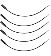 ELNONE 5PCS 0.25M/0.8FT 2.5mm Female Plug to Bare Wire Open End TS 2 Pole Mono Cable, DIY Speaker...