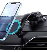 XooFly Mag Safe Car Mount for iPhone 15, 14, 13 & 12 - Black