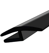 CouTunp 1.7M/5.6Ft Windshield Cowl Rubber Seal Strip, Front Rear Windshield Seal Strip, H-Shape R...
