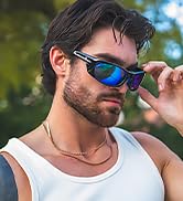 Polarized Sports Sunglasses for Men Women UV400 Protection Sun Glasses for Cycling Fishing
