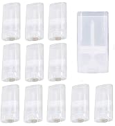 Sxminer 30 Pcs 15ml Clear Empty Deodorant Containers Oval Plastic Lip Balm Tube Refillable Twist-...