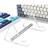 GEKUCAP Keyboard Display Stand, 1 Tier Transparent Acrylic Keyboard Stand, Mechanical Keyboard Di...