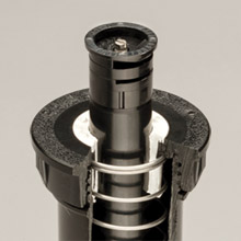 Cutaway of spray to reveal wiper seal