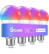 Govee Smart Light Bulbs, Color Changing Light Bulb, Work with Alexa and Google Assistant, 16 Mill...