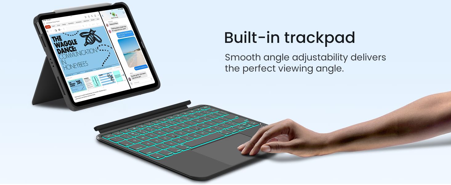 typecase Keyboard Case for iPad A16 11th / 10th Gen & iPad Air 11-inch(M4/M3/M2, 2026/2025/2024)
