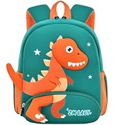 Dinosaur Anti-lost Backpack for Boys Kindergarten Preschool Bookbag with Chest Strap, Toddler Boy...