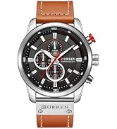 FANMIS Mens Sport Military Analog Quartz Watch Chronograph Classic Casual Business Dress Waterpro...
