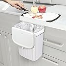 small hanging trash can for easy scrap disposal