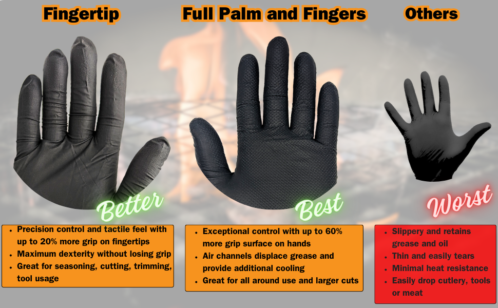 meat gloves cooking heat resistant disposable bbq cotton glove liners grilling smoking barbecue