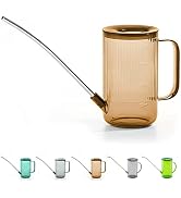 Tennedriv Green Long Spout Watering Can Indoor, Small Watering Cans for House Plants, Flowers, Su...
