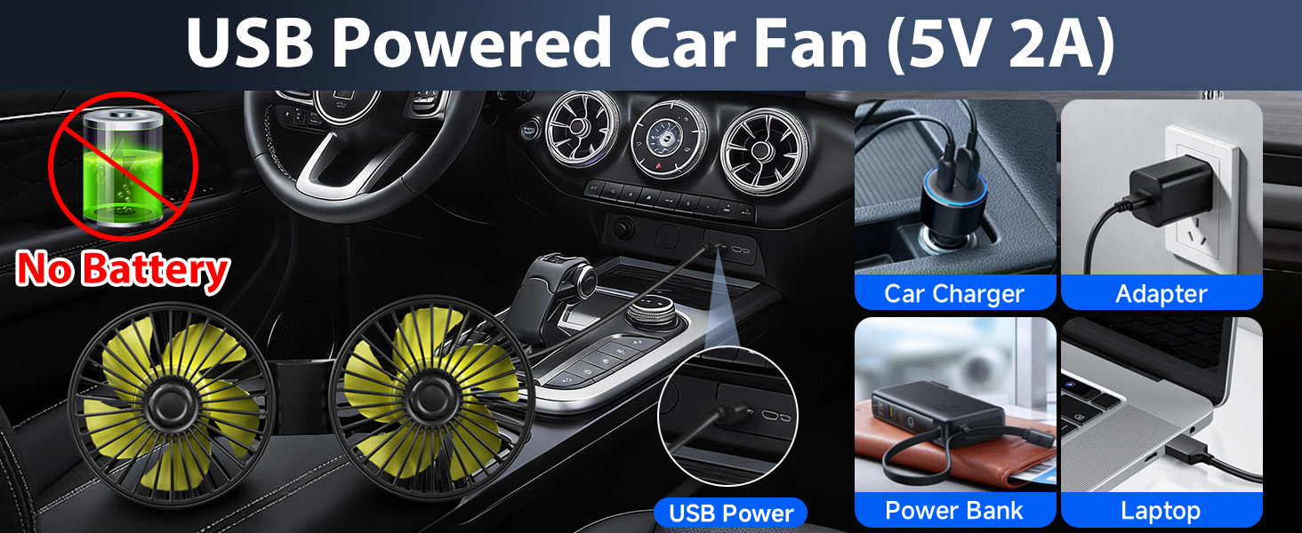 car fans for backseat for kids