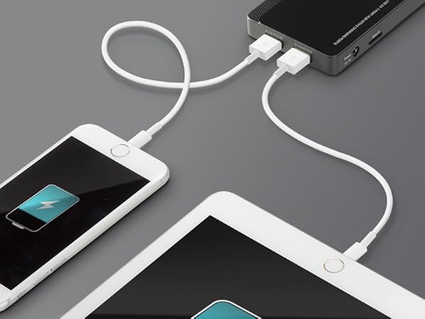 Extra 2 Charging Ports for All Your Devices