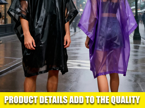 Reusable EVA Raincoats Rain Poncho for Adults