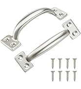 TamBee 6 Inch Outdoor Gate Handle 304 Stainless Steel Door Pull Handle - Rustproof, Easy Install ...