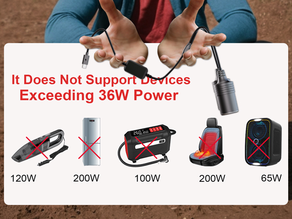 usb c to cigarette lighter adapter 12v