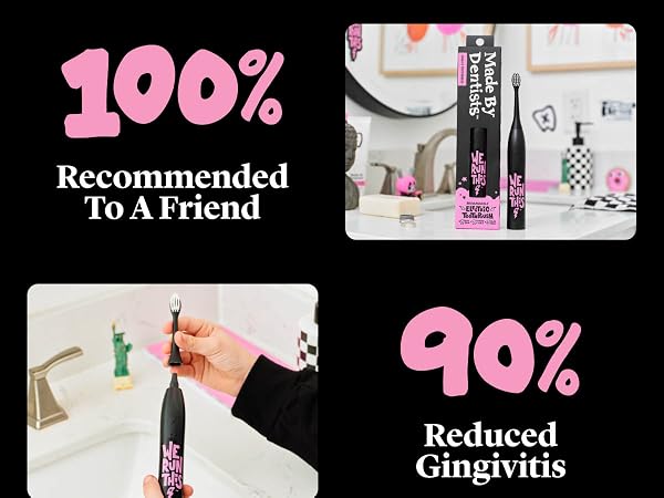 Made by Dentists Sonic X Electric Toothbrush + Replacment Heads- We Run This