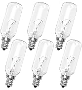 MQHJKAB 6 Pcs SB02300264 40W Light Bulbs 120V T8 E12, Compatible with Broan Range Hood PM250-A PM...