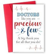 gerdiny Funny Thank You Doctor Gifts, Perfect Doctor Thank You Card for Him Her, Doctor Birthday ...