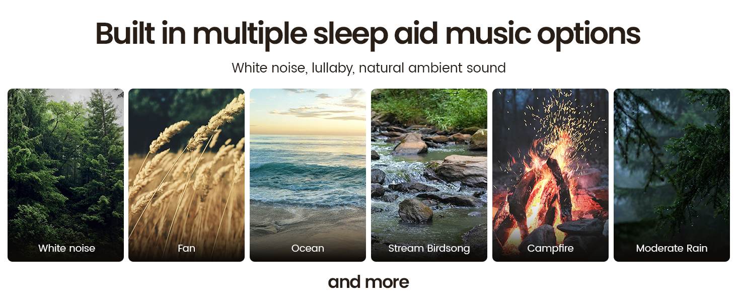 Portable Sound Machine with AI Cry Detection White Noise Machine