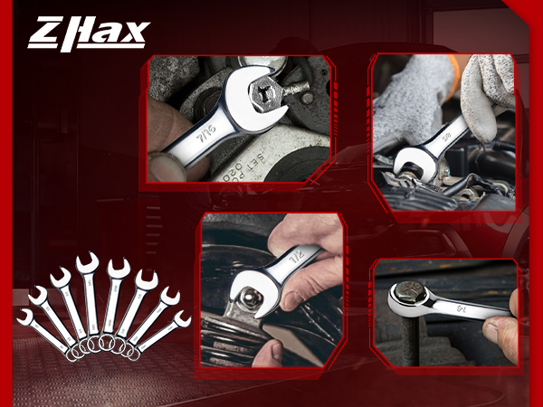stubby combination wrench